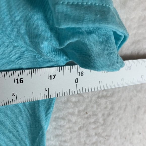 Up North Trading Company T-Shirt Girls‎ Medium Aqua Polyester Short Sleeve 7071 - Picture 5 of 8